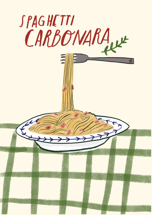 Carbonara by Dick Vincent - A4 Print