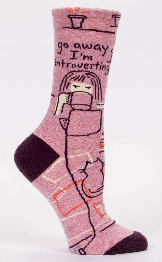 Go Away Introverting Women's Socks by Blue Q