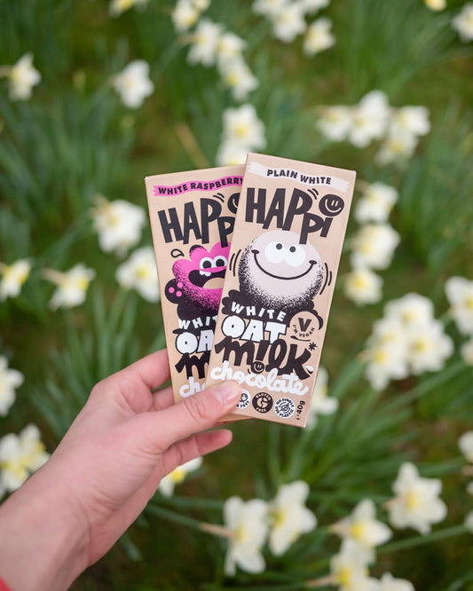 White Happi Oat M!lk Chocolate Bar, 40g