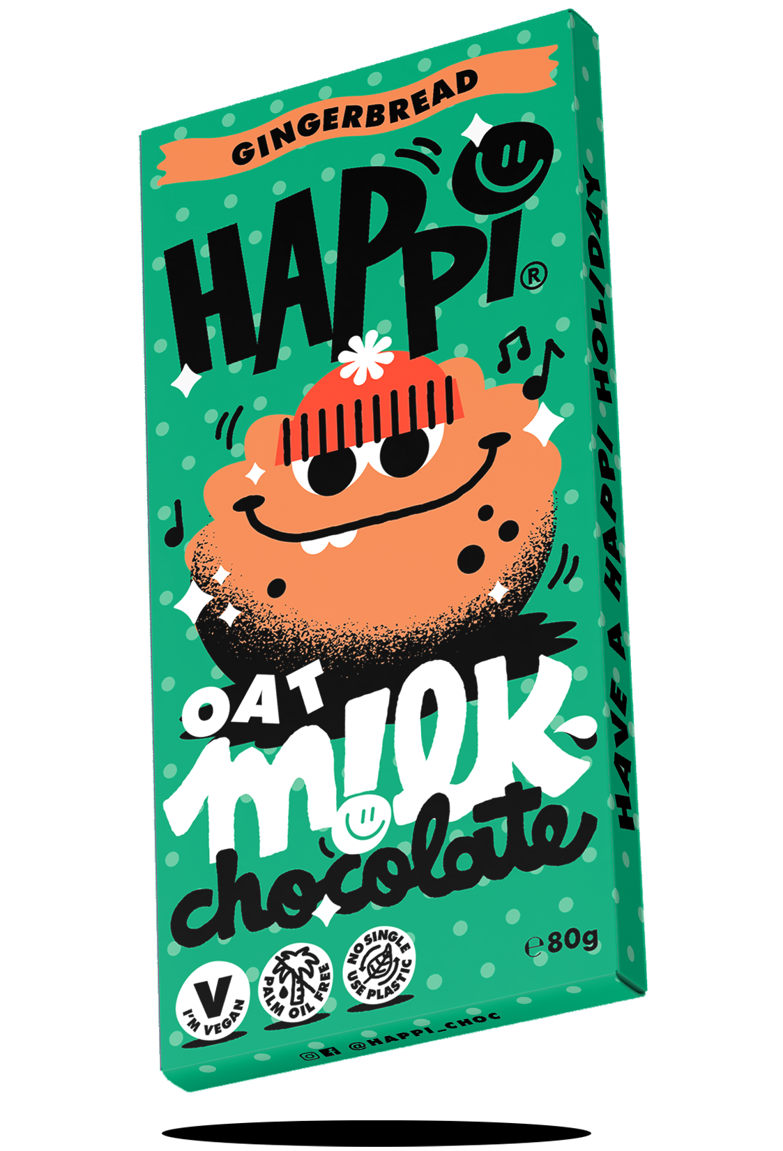 Happi Christmas Oat M!lk Chocolate, Gingerbread, 80g