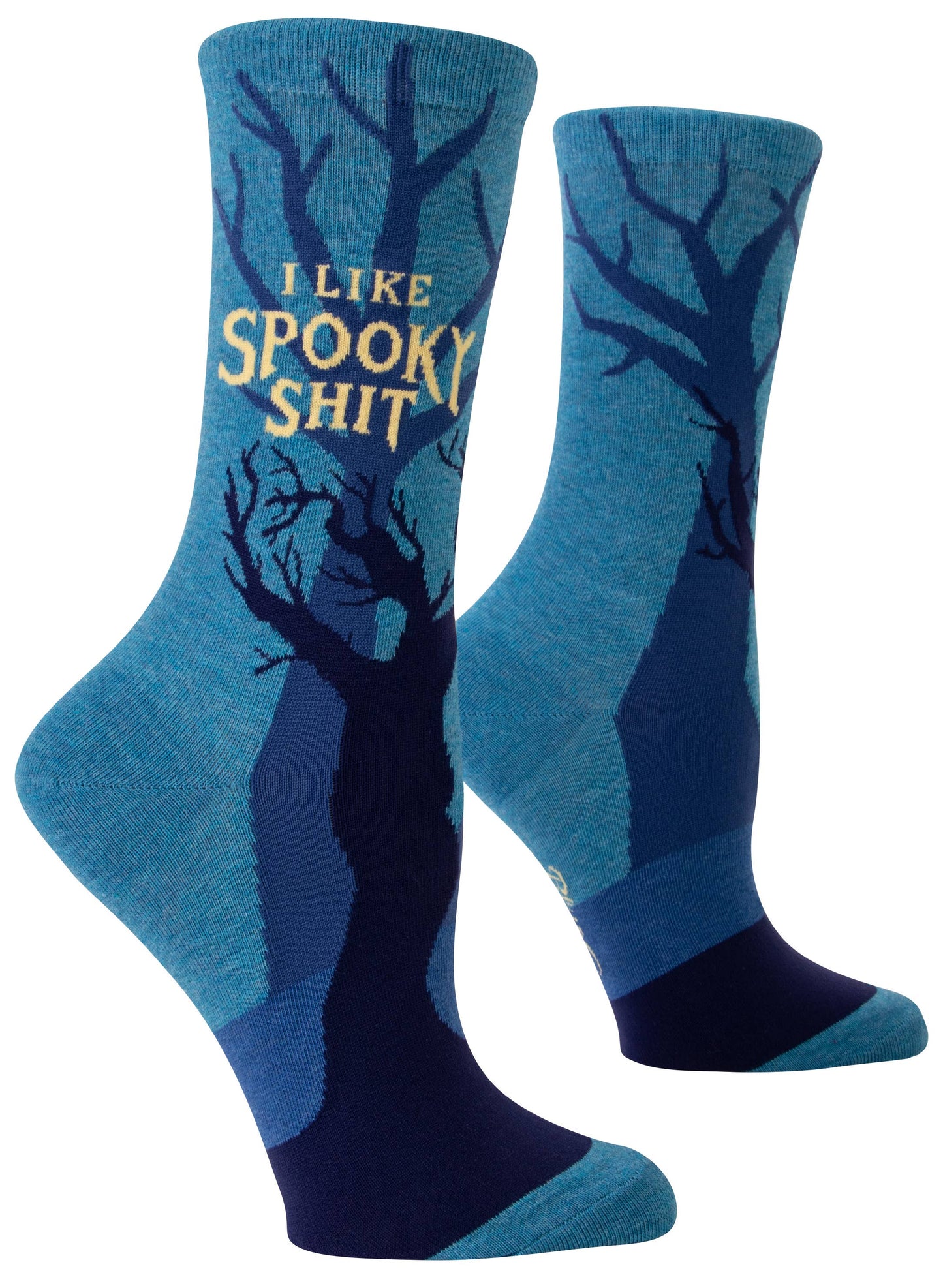 I Like Spooky Shit Crew Socks by Blue Q