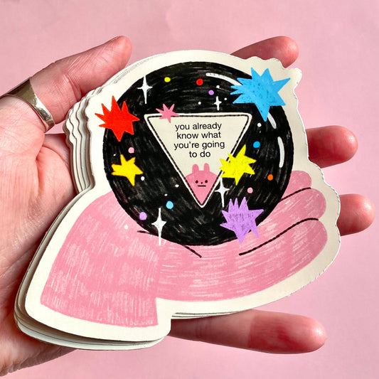 Magic 8 Ball Sticker by Clarice Tudor