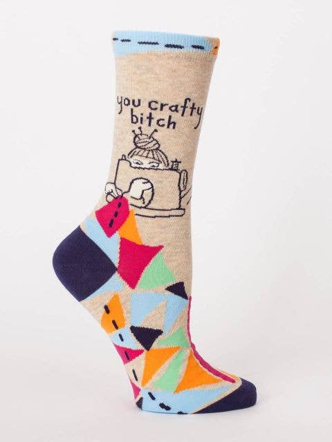 You Crafty Bitch Women's Socks by Blue Q