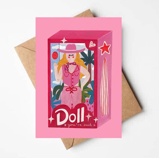 BARBIE card by Daria