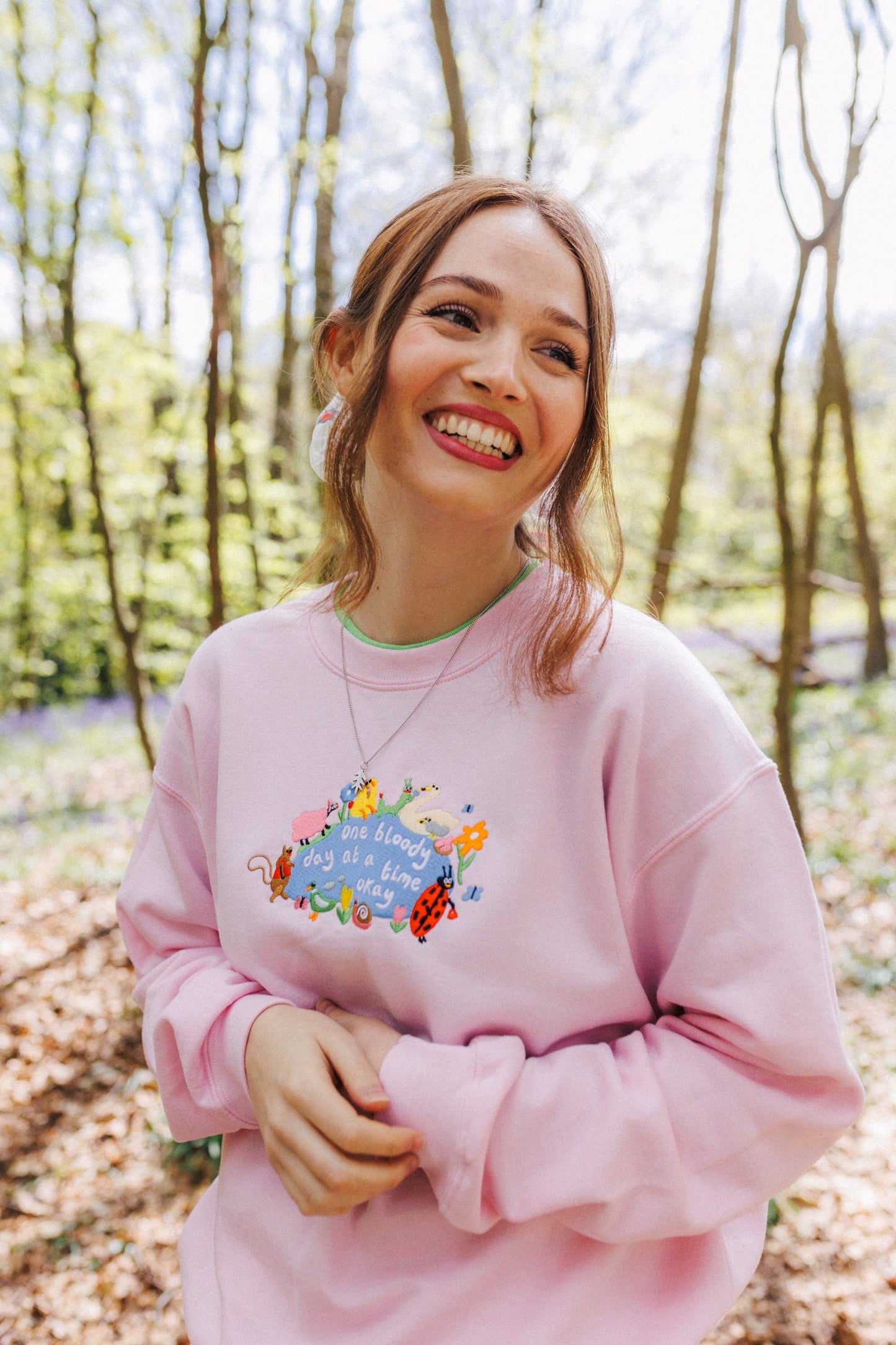 One Bloody Day At A Time Embroidered Sweatshirt