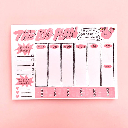 Weekly Planner Desk Notepad by Clarice Tudor