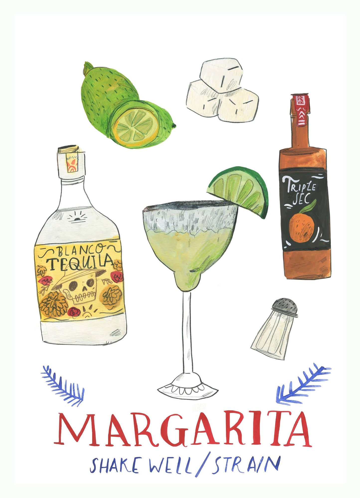 Margarita by Dick Vincent - A4 Print