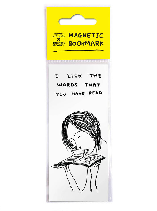 Lick The Words David Shrigley Magnetic Bookmark