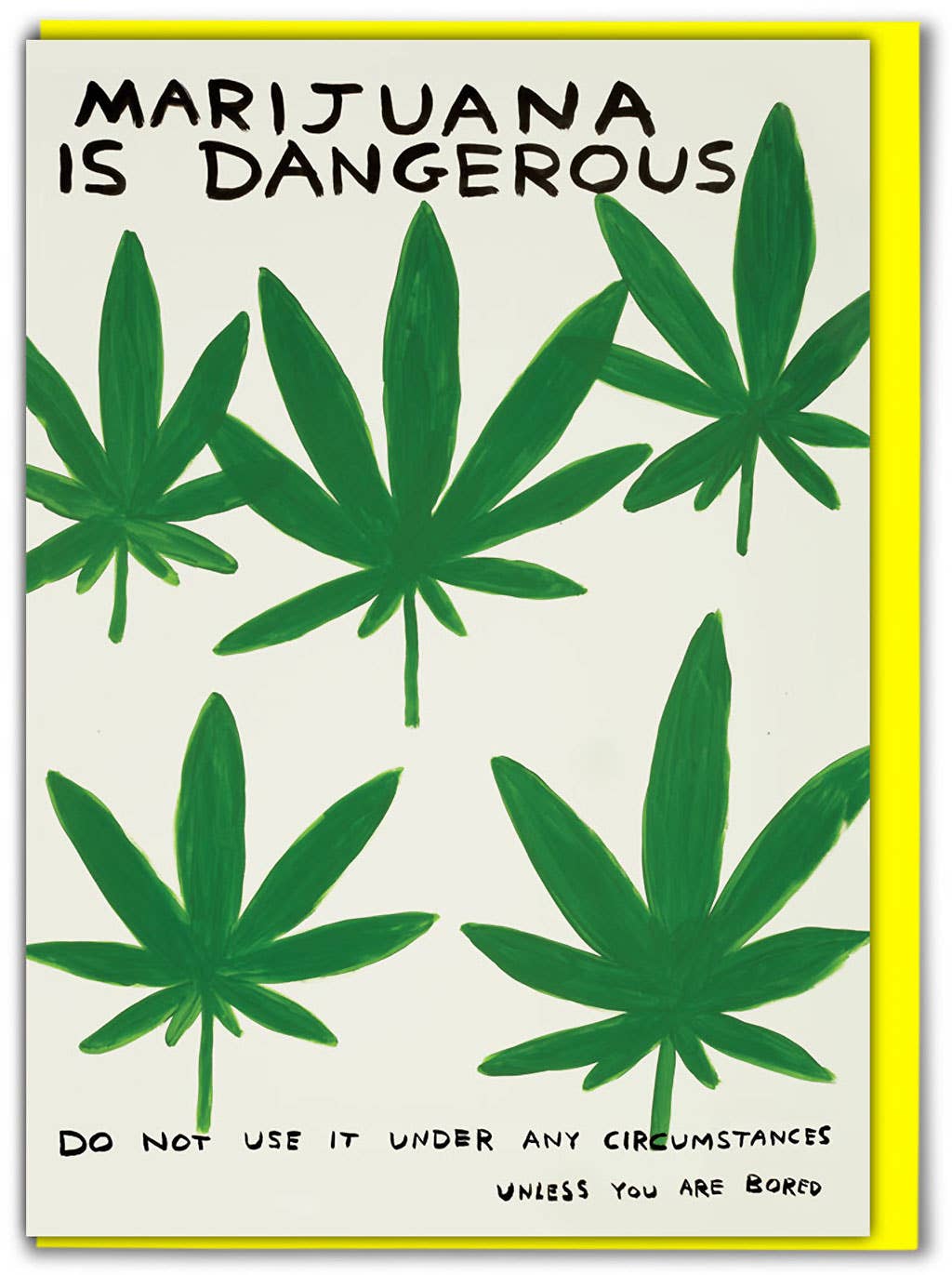 Marijuana David Shrigley Card