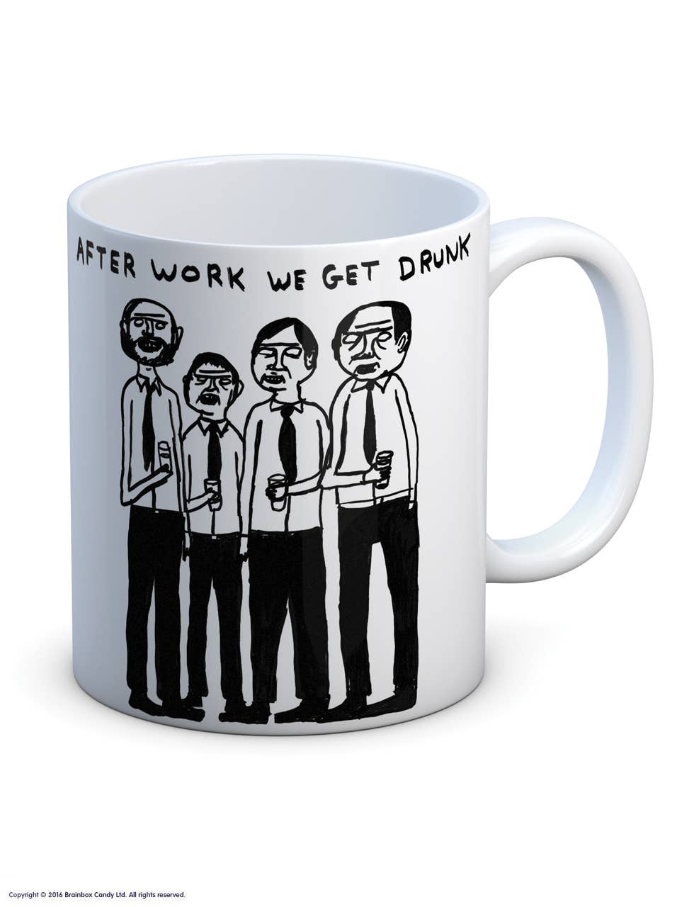 After Work Get Drunk David Shrigley Mug