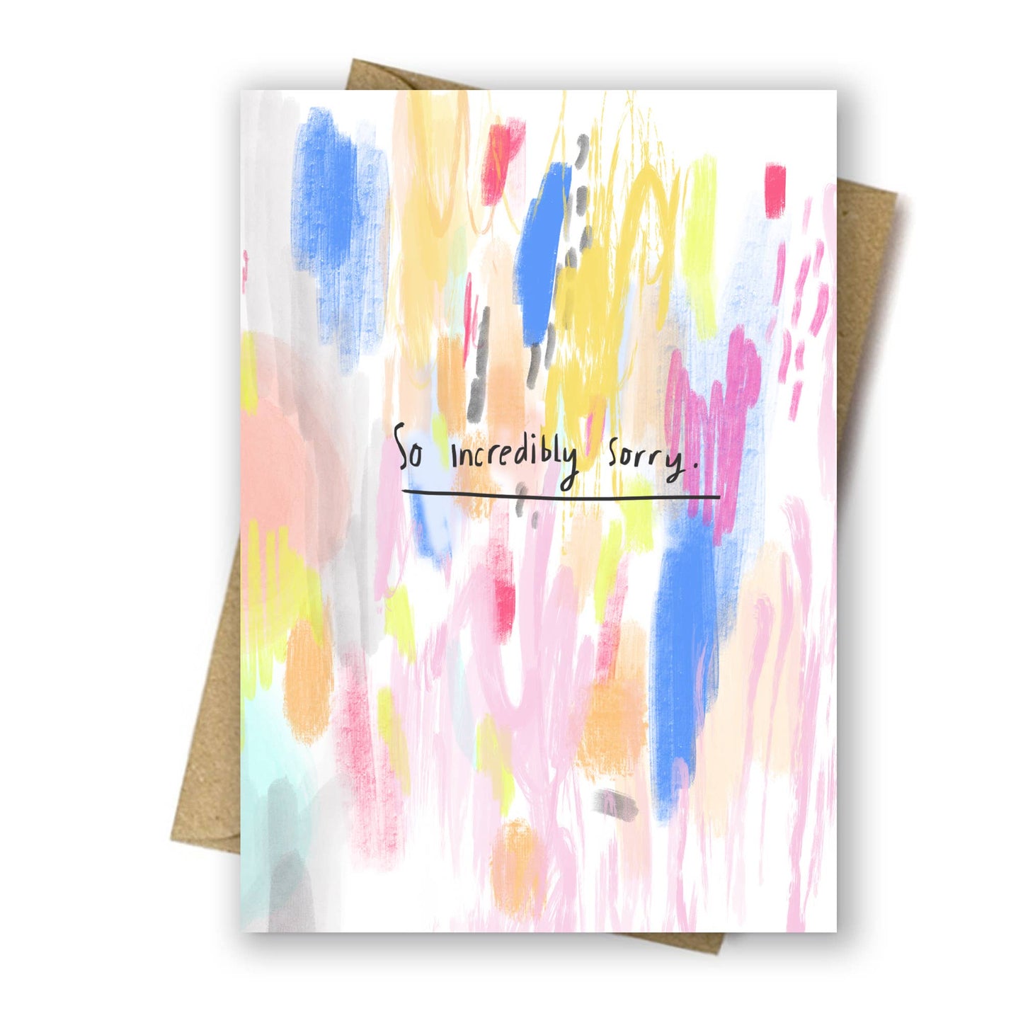 So Incredibly Sorry eco greeting card by Nicola Rowlands