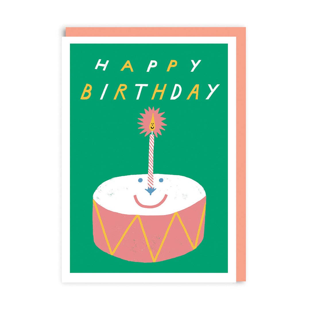 Happy Birthday Drum Greeting Card by Max Machen / Ohh Deer