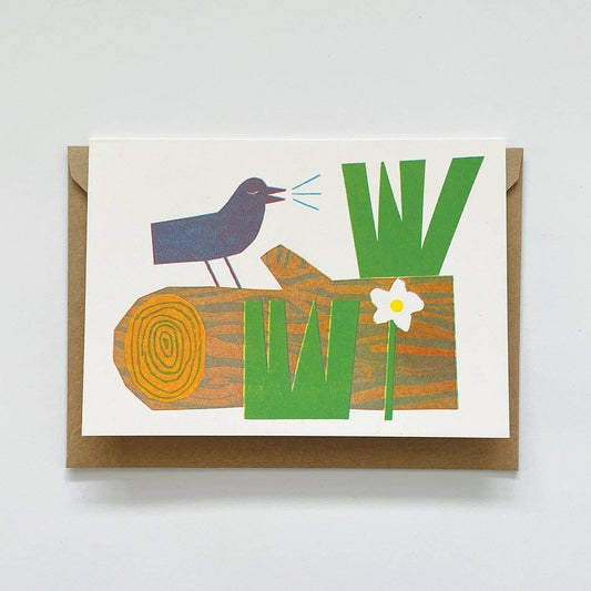 'Singing Bird' Card by Lizzie Lomax