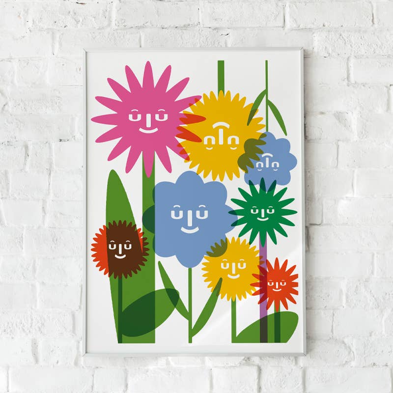 The Flowers A4 Art Print by Lottie Hall