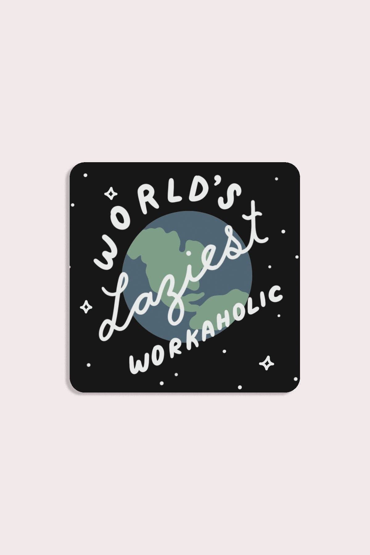 Workaholic Vinyl Sticker by Stay Home Club