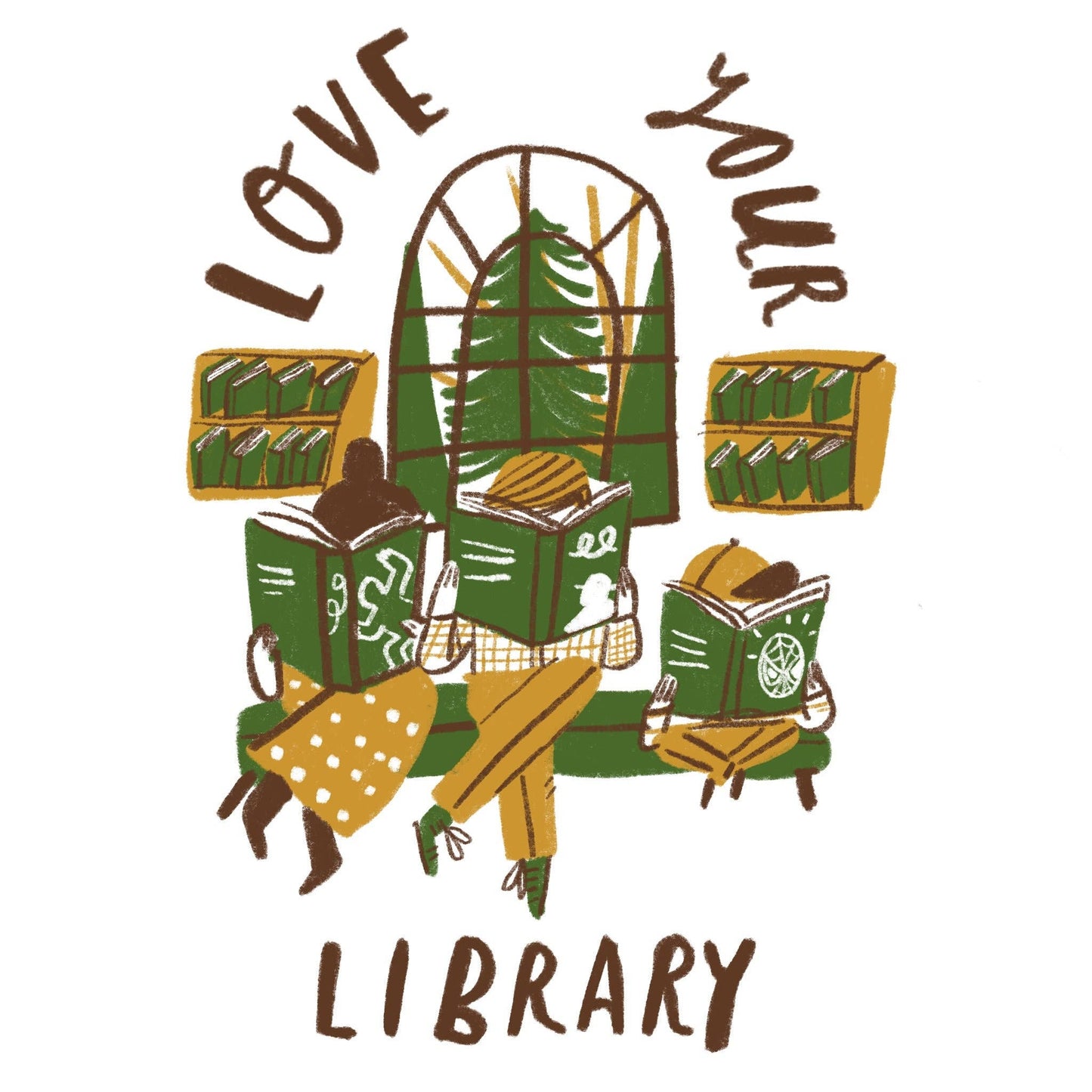 Love Your Library by Dick Vincent - A4 Print