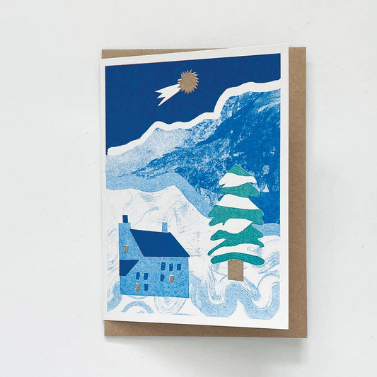 'Winter Valley' Christmas / Holiday Card by Lizzie Lomax