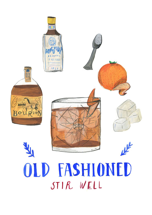 Old Fashioned by Dick Vincent - A4 Print