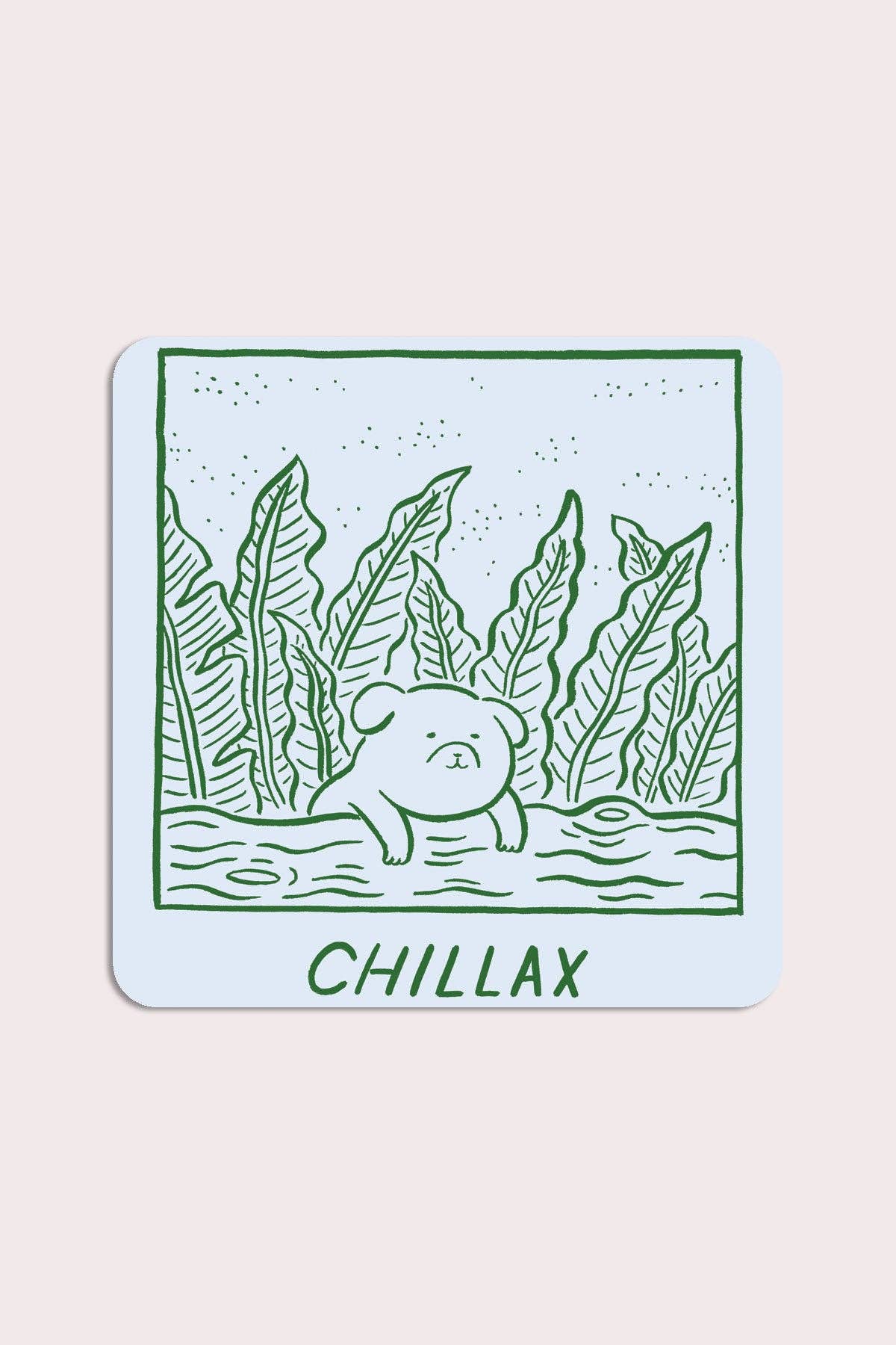 Chillax Vinyl Sticker by Stay Home Club