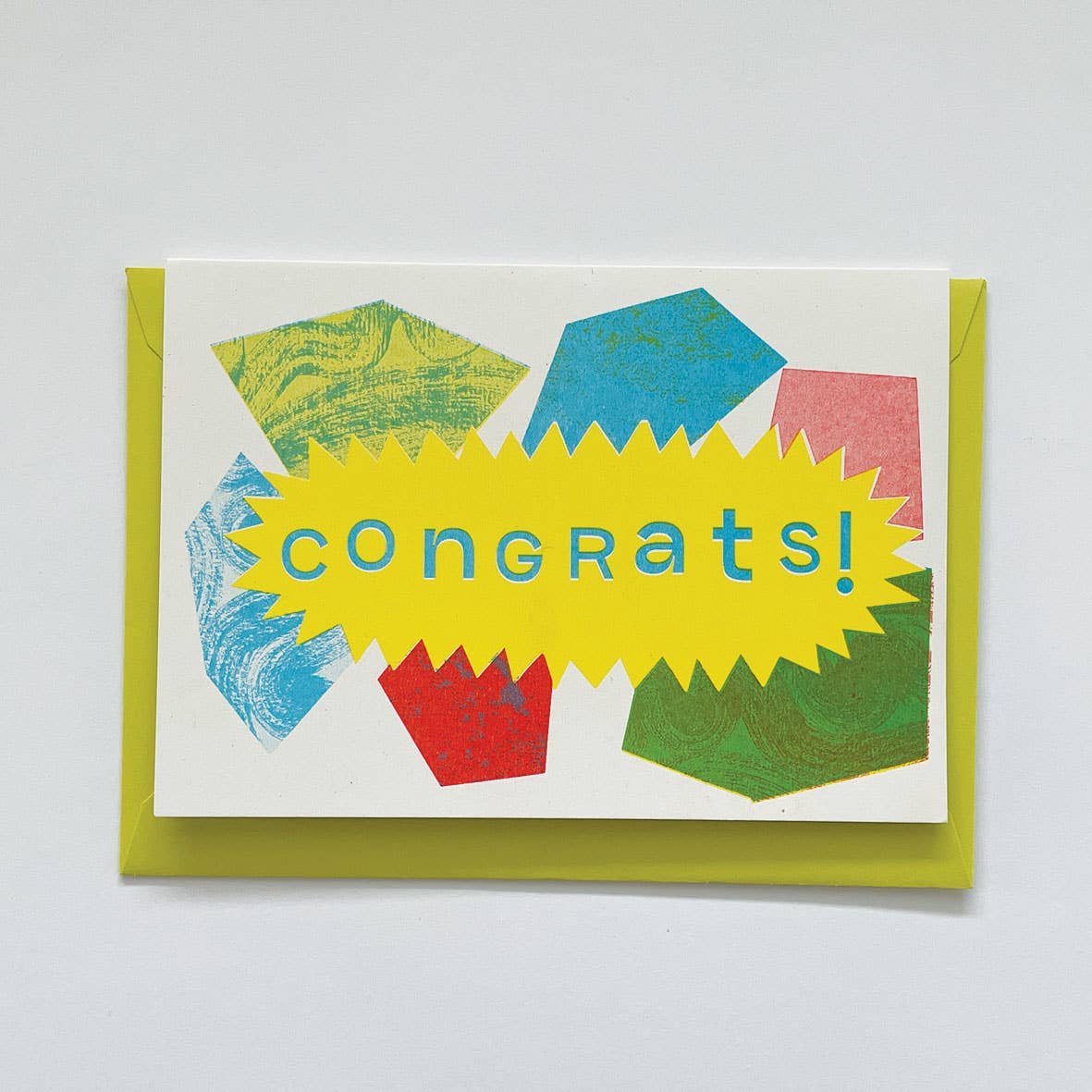 'Congrats!' Greetings Card by Lizzie Lomax