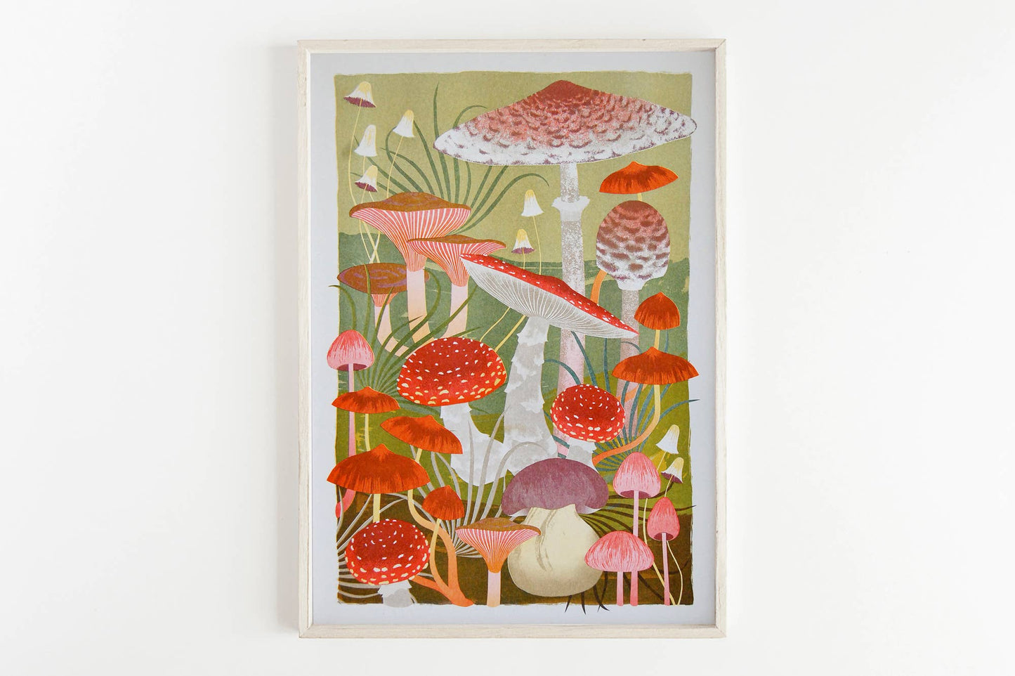 Fungi - A3 Risograph Print by Printer Johnson