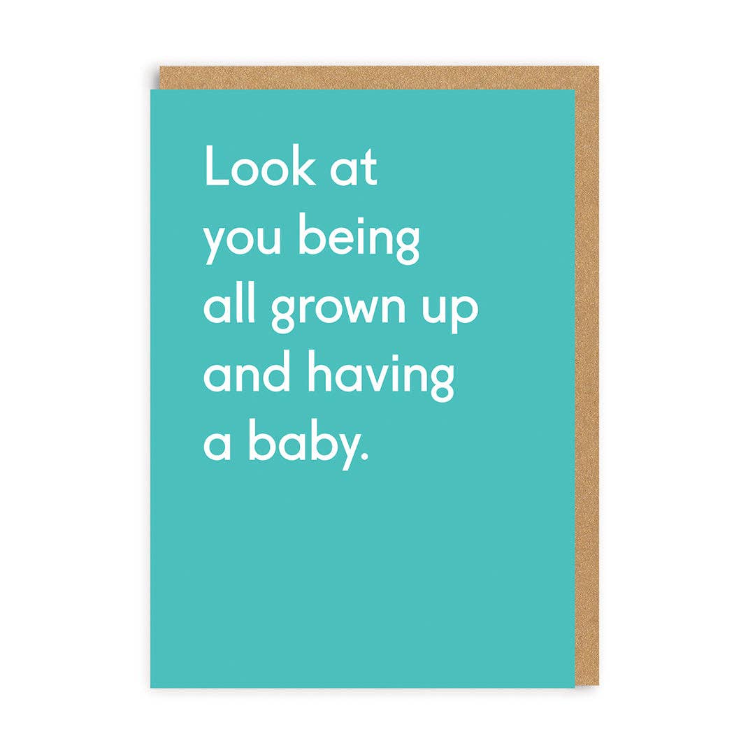 All grown up having a baby Greeting Card by Ohh Deer