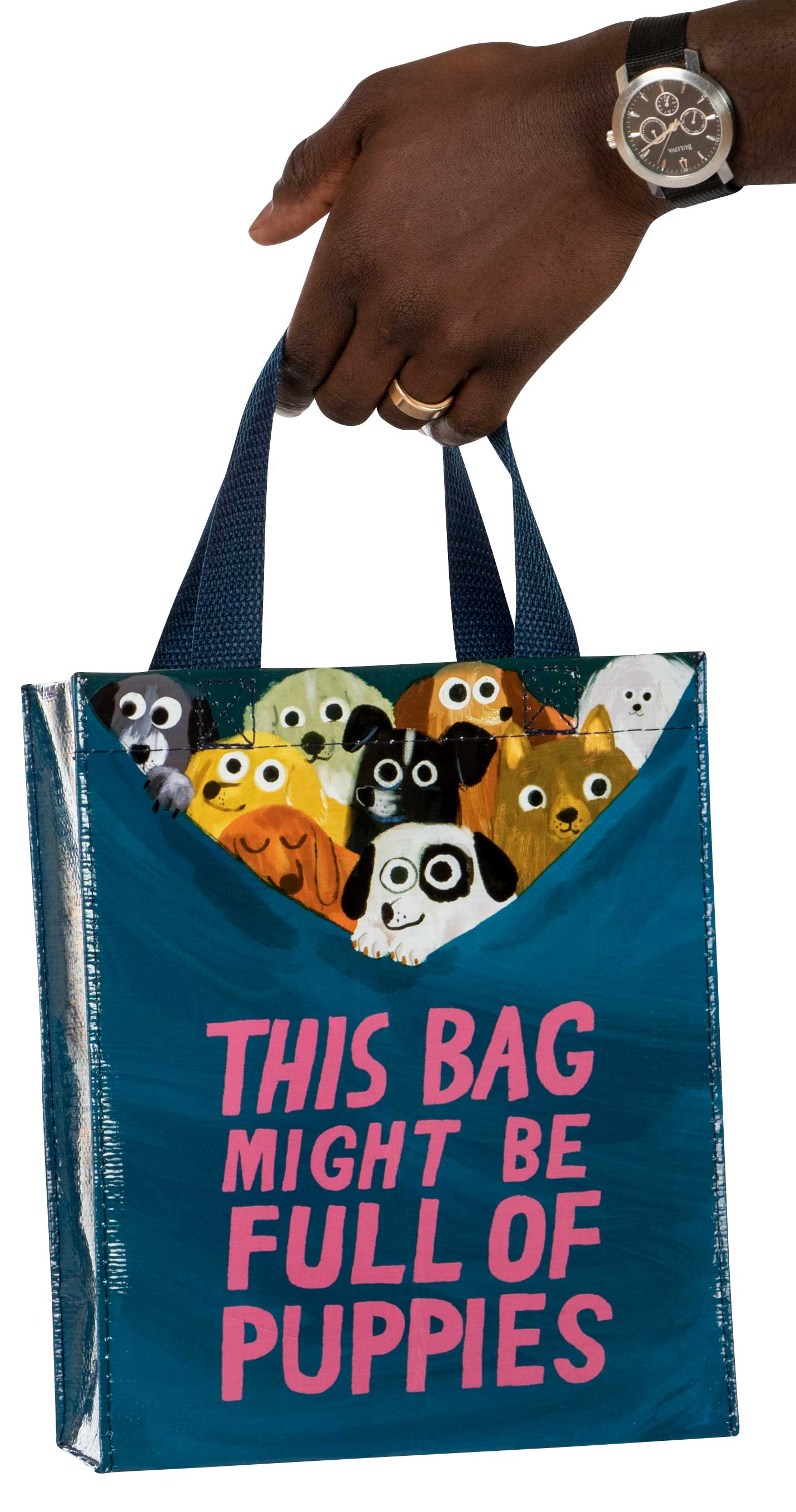 Bag Full of Puppies Handy Tote by Blue Q