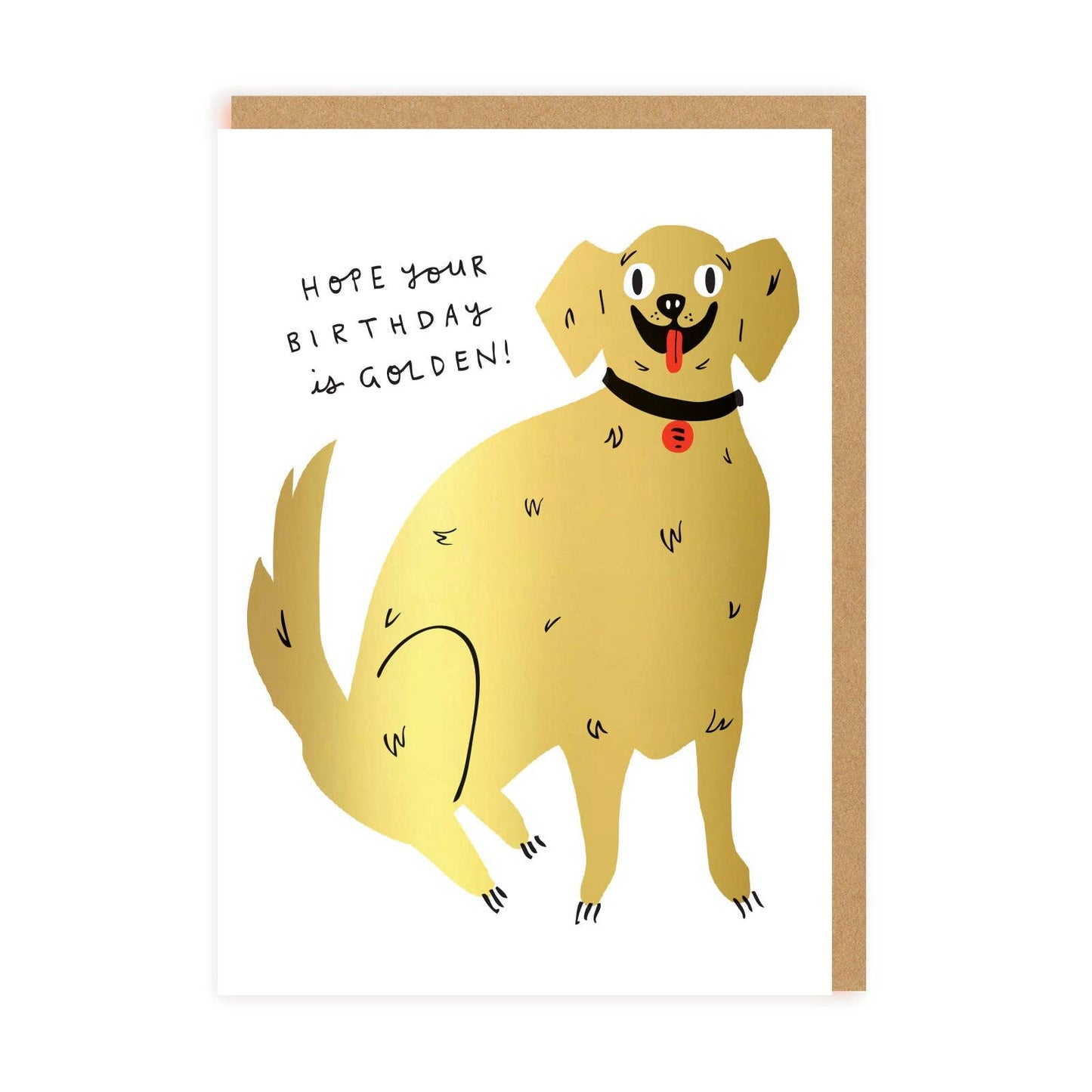 Hope your birthday is golden Greeting Card by Ohh Deer