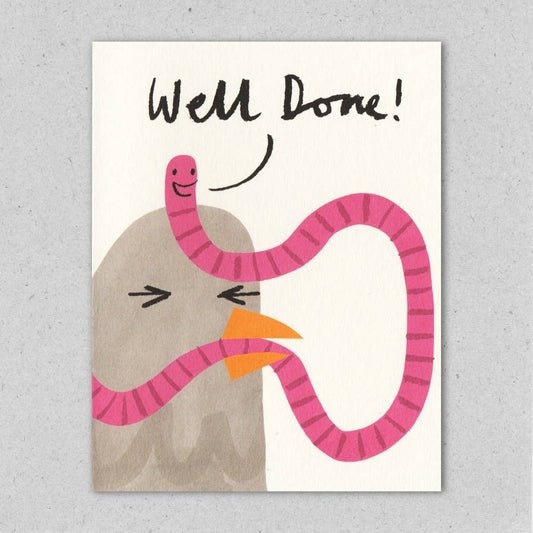 Well Done Worm by Lisa Jones Studio